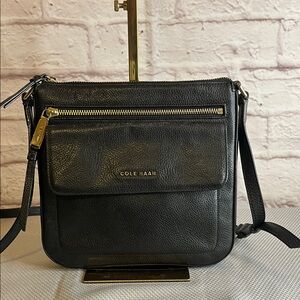Cole Haan Black Leather Shoulder Bag